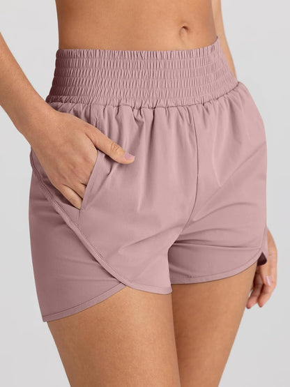 Womens Athletic Shorts High Waisted Running Shorts Gym Workout Shorts Casual Comfy Sport Shorts with Pockets 2025