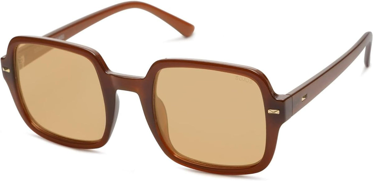 Retro Square Polarized Sunglasses for Women Men Classic Trendy Sunnies SJ2226