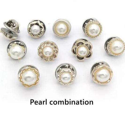 100/30/10Pcs Cute Practical Anti-glare Brooch Dress Neckline Pearl Pin Clothes Fixed Brooch Women Girl Fashion Jewelry Accessories