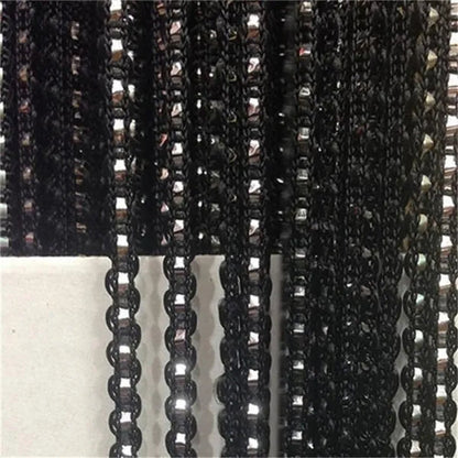 Fashion 200cm*100cm String Sparkle Curtains Fly Screen Fringe Tassel Curtain Room Divider Door Window Decor