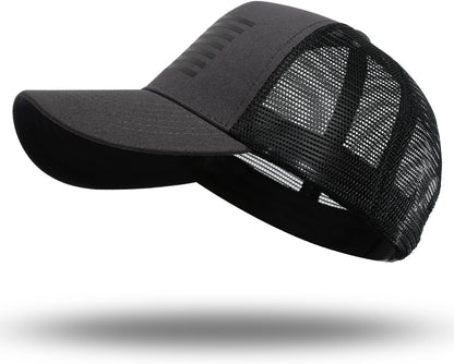 American Flag Trucker Hat - Snapback Hat, Baseball Cap for Men Women - Breathable Mesh Side, Adjustable Fit - for Casual Wear