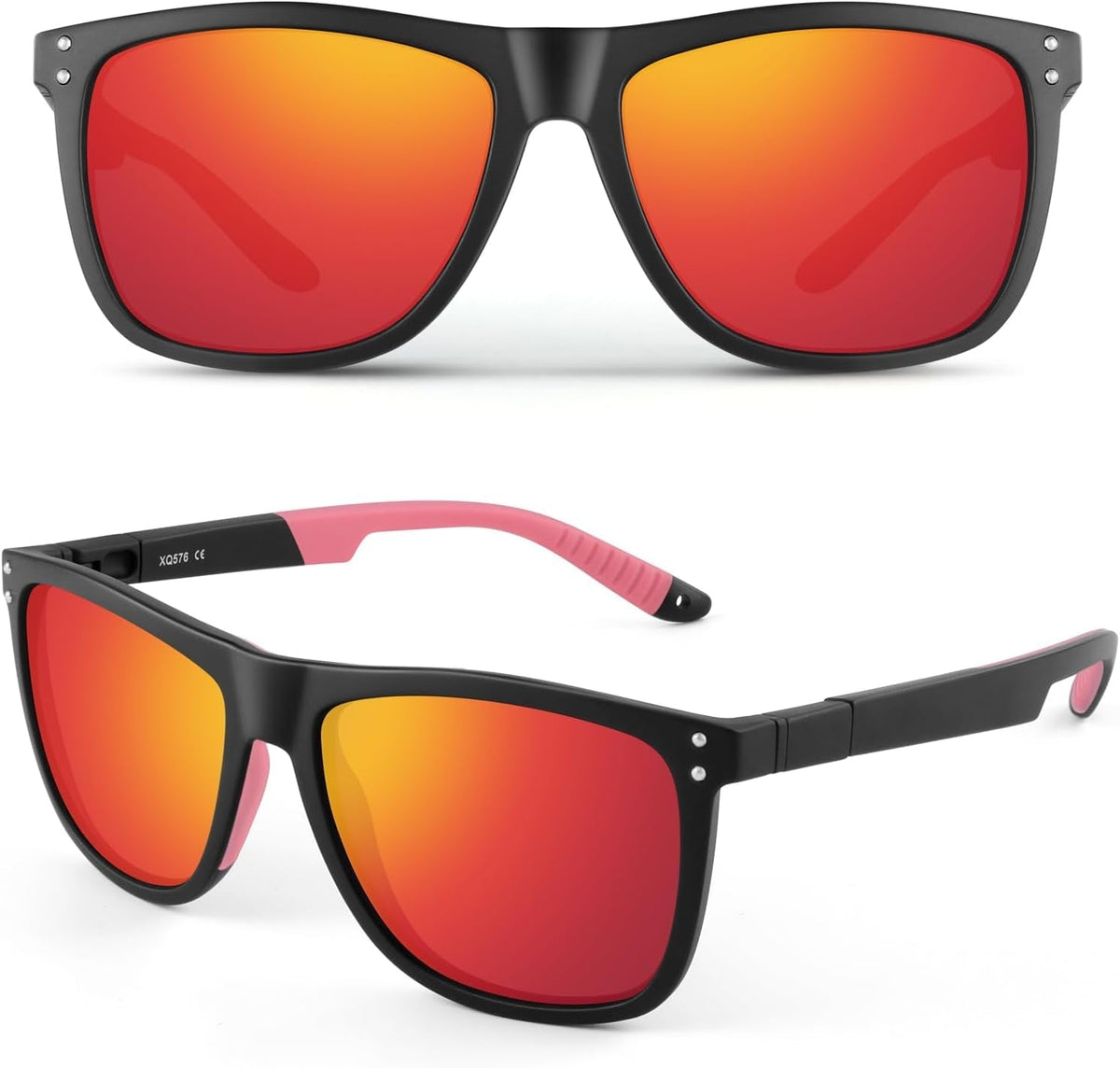 Polarized Sports Sunglasses For Men Women,Sports Sunglasses For Baseball Running Cycling TR90 Frame UV400 Protection