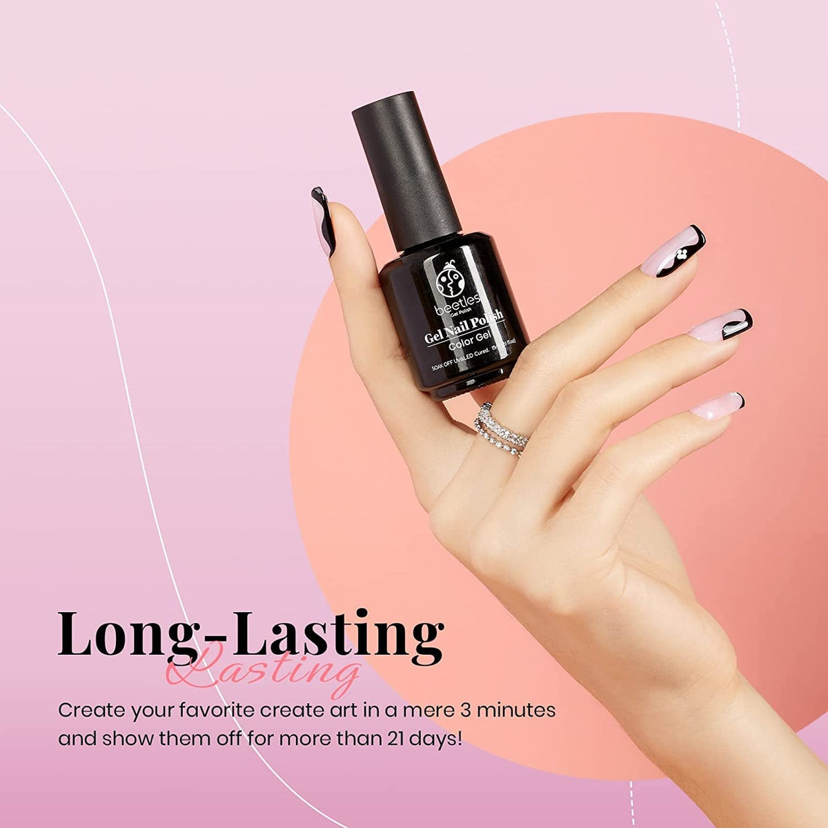 Beetles Neutral Gel Nail Polish 15ml Nude Pink Polish Set Pink Jelly Soak Off U V LED Nail Lamp Translucent Nail Art Gel