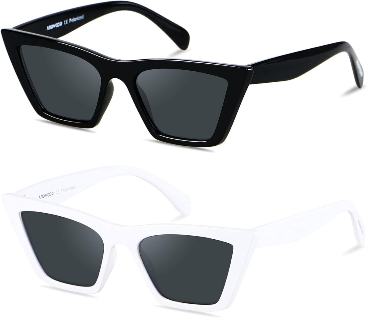 Cat Eye Sunglasses for Women Polarized Cateye Frames Fashion Vintage Square Classic Retro Sun Glasses