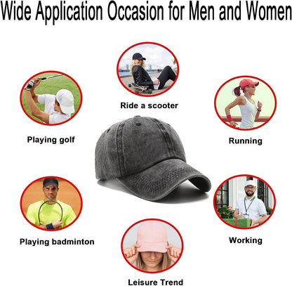 Baseball Cap Golf Dad Hat Adjustable Original Classic Low Profile Cotton Hat Unconstructed Plain Cap Men Women