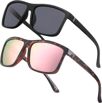 Men's Sports Polarized Sunglasses Square Frame Glasses NP1007