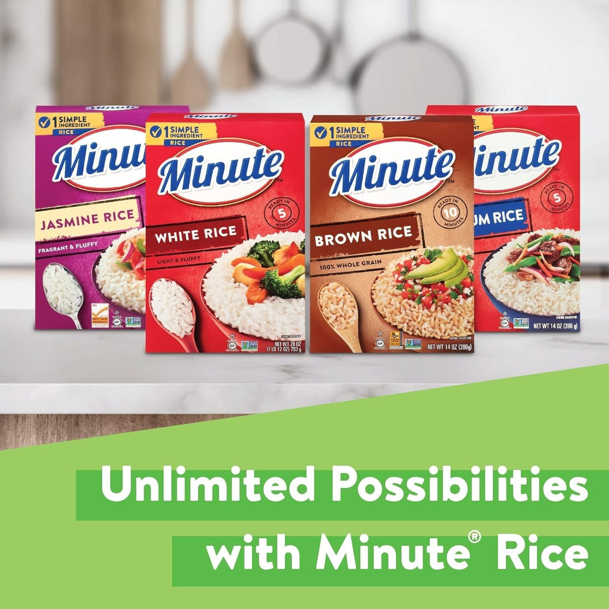 White Rice, Instant White Rice for Quick Dinner Meals, 14-Ounce Box