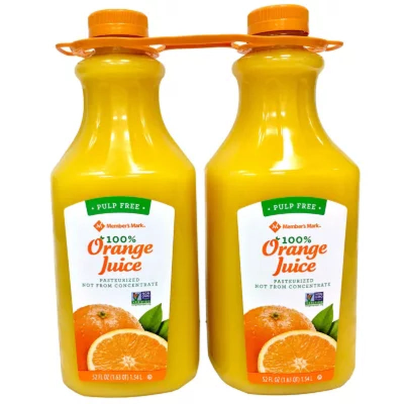 Member'S Mark Pulp-Free 100% Orange Juice, 52 Fl. Oz., 2 Pk.