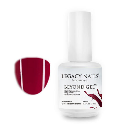 Professional Beyond Gel Soak-Off Nail Gel Polish Full Coverage Highly Pigmented Gel Nail Polish (BEYOND GEL - BEIGE 1/2 OZ)