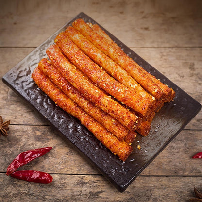 Latiao Spicy Strips 5 Packs Latiao Spicy Gluten Classic Chinese Special Snack Food, Vegan, 辣条, 大面筋, 68G/2.39 Ounces per Pack (Pack of 5)