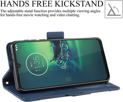 Umidigi Power 7 / 7S Case, Magnetic Full Body Protection Shockproof Flip Leather Wallet Case Cover with Card Holder for Umidigi Power 7 / 7S Phone Case (Blue)