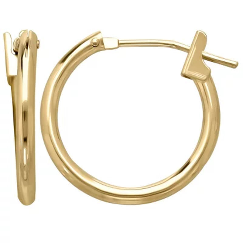Children'S Hoop and Heart Earring Set in 14K Yellow Gold