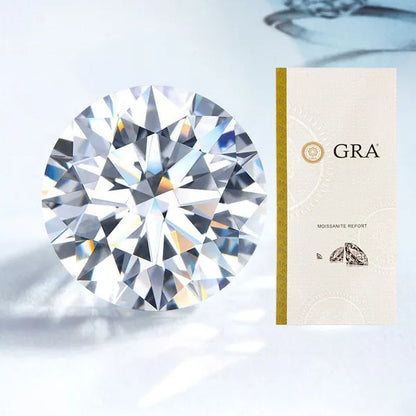 HOLYCOME Natural Diamonds DEFIJ Color Round Shape VVS1 Excellent Clarity Natual Diamonds With GRA Certificate Report and 2.0 CaratRetail Price $9999
