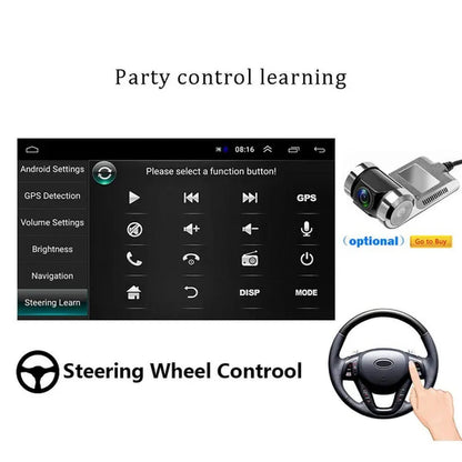 Amprime 1Din Android Car Radio Wifi Car Multimedia GPS Navigation Autoradio Bluetooth Stereo Radio FM AUX USB Auto Audio Player