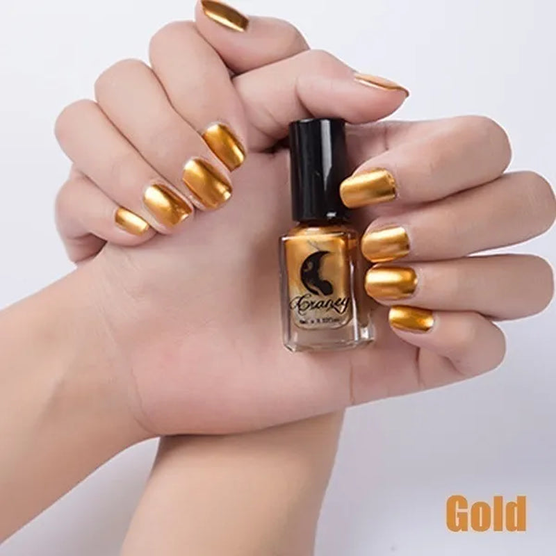 2020 Fashion New Metallics Nail Polish Mirror Nail Polish For Women Girl As Makeup Tool