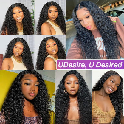 10A Brazilian Water Wave Human Hair Bundle 1 Bundle 100G 20Inch Water Wave Hair Extensions Curly Wave Bundles 1B# Color Brazilian Water Wave Human Hair Weave