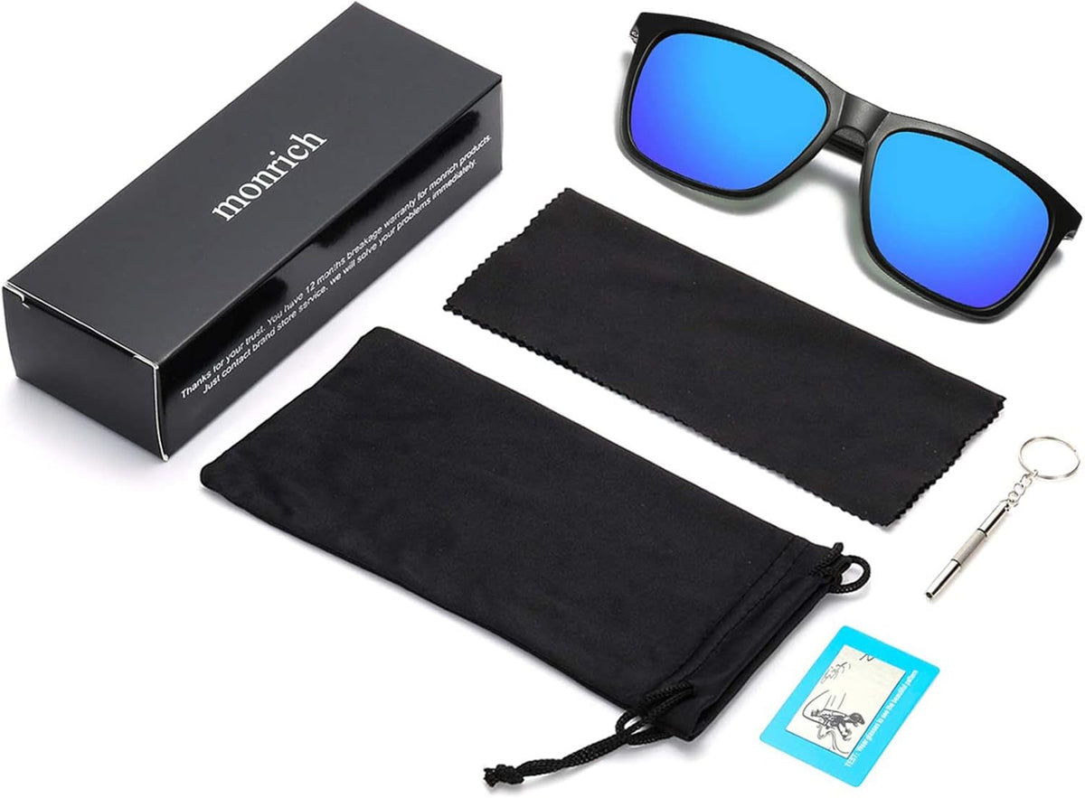 Polarized Sunglasses for Men Aluminum Mens Sunglasses Driving Rectangular Sun Glasses for Men/Women