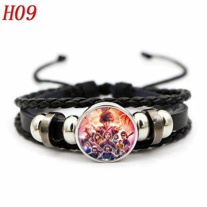 12 Styles Stranger Things 4 Hellfire Club Time Gem Bracelets & Bangles for Unisex Women Men Fashion Jewelry Gifts