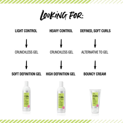 All about Curls High Definition Gel | Crunchless Ultra Hold | Define, Moisturize, De-Frizz | All Curly Hair Types