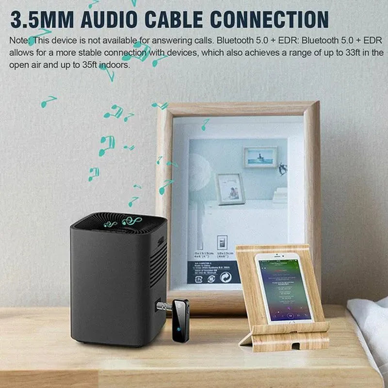 2 in 1 Wireless Bluetooth 5.0 Receiver Transmitter Adapter 3.5Mm Jack for Car Music Audio Aux A2Dp Headphone Reciever Handsfree