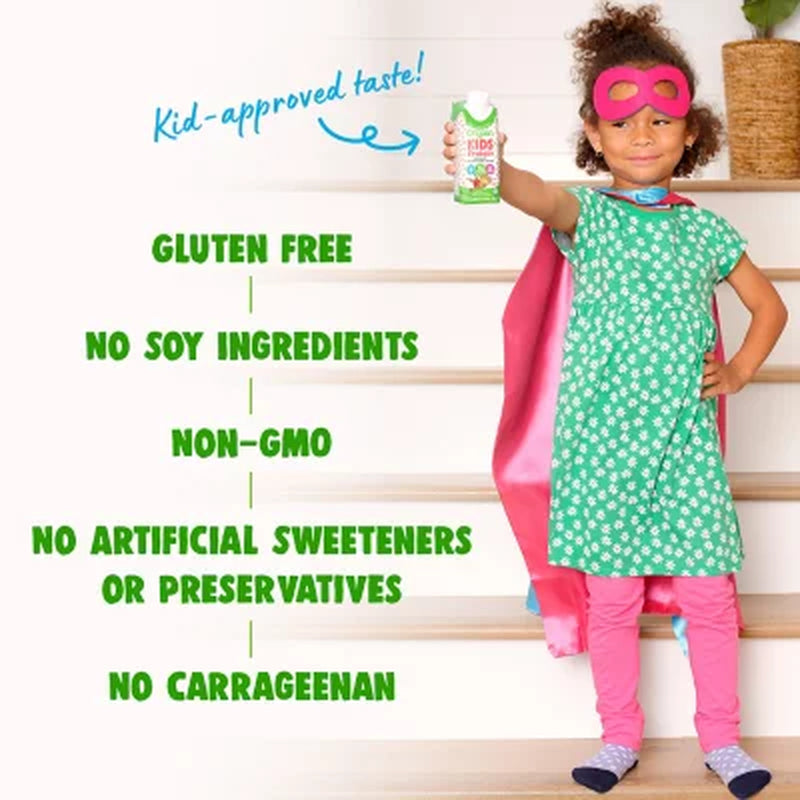 Orgain Kids 8G Grass-Fed Protein Organic Nutritional Shake, Strawberry 8.25 Fl. Oz., 12 Pk.