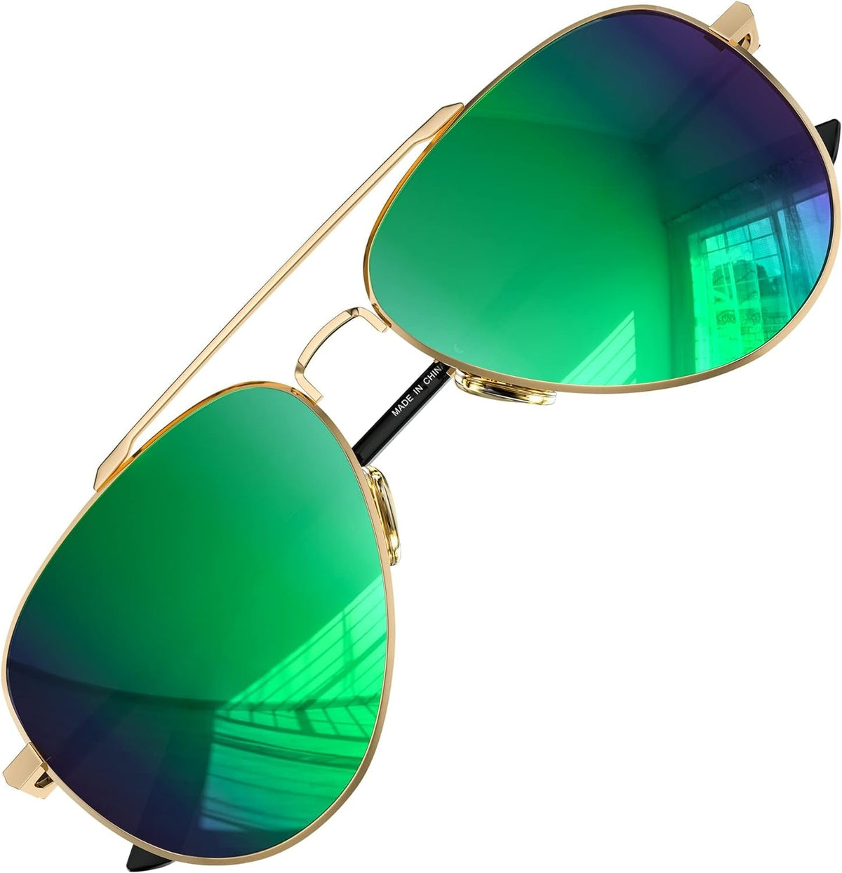 Aviator Sunglasses for Men Women Polarized Driving Classic Shades - UV 400 Protection with Accessories 60MM