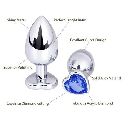 1/3PCS Creative Silver Heart Shape Diamond Training Tools Sticks