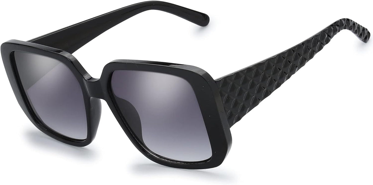 Women's Oversized Square Jackie O Cat Eye Hybrid Butterfly Fashion Sunglasses - Exquisite Packaging