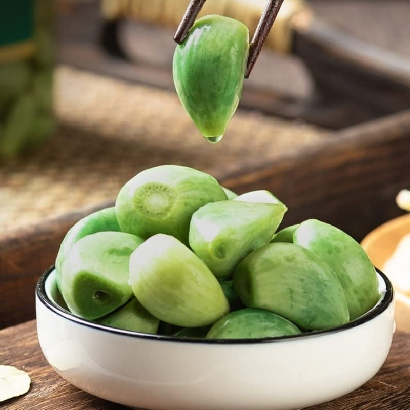 Laba Garlic,Jade Garlic,Pickled Vegetable,Fresh Green Garlic,250G/Pack,Sugar Garlic,Vegan,Pickled Garlic,Crisp Refreshing,Chinese Green Laba Garlic Pickled,Perfect for Rice,Chinese Specialty (2Pack)