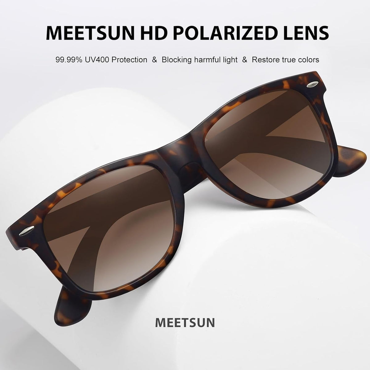 Polarized Sunglasses for Women Men Classic Retro Trendy Driving Sun Glasses UV400 Protection (3 Pack)