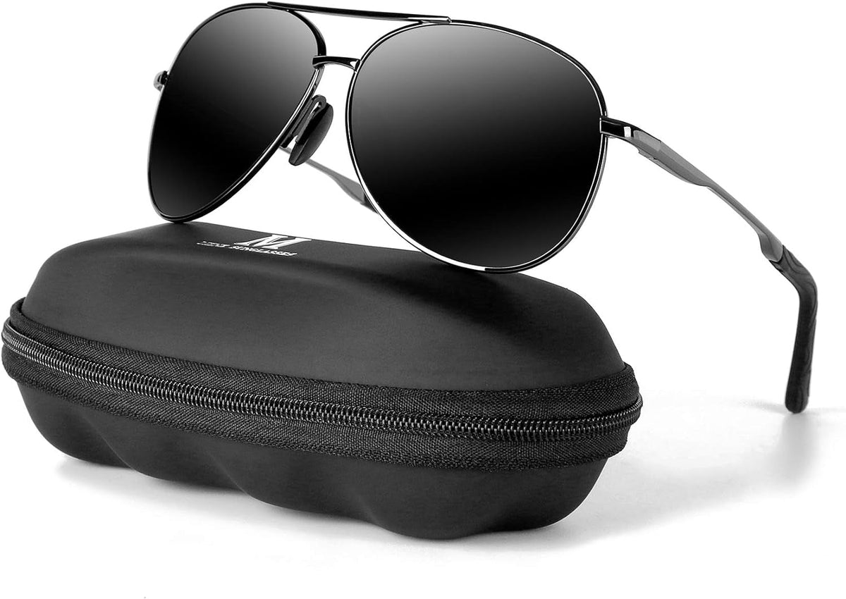 Aviator Sunglasses for Men Polarized Women UV Protection Lightweight Driving Fishing Sports Mens Sunglasses MX208