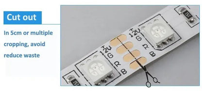 Non-Waterproof 5M 10M RGB led christmas lights smd 5050 12V flexible christmas led lights string rgb led strip + IR 24keys Remote controller