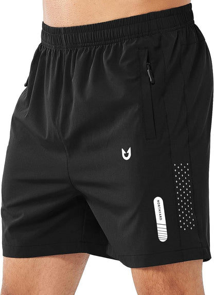 Men'S Athletic Running Shorts Quick Dry Workout Shorts 7"/ 5"/ 9" Lightweight Sports Gym Basketball Shorts Hiking