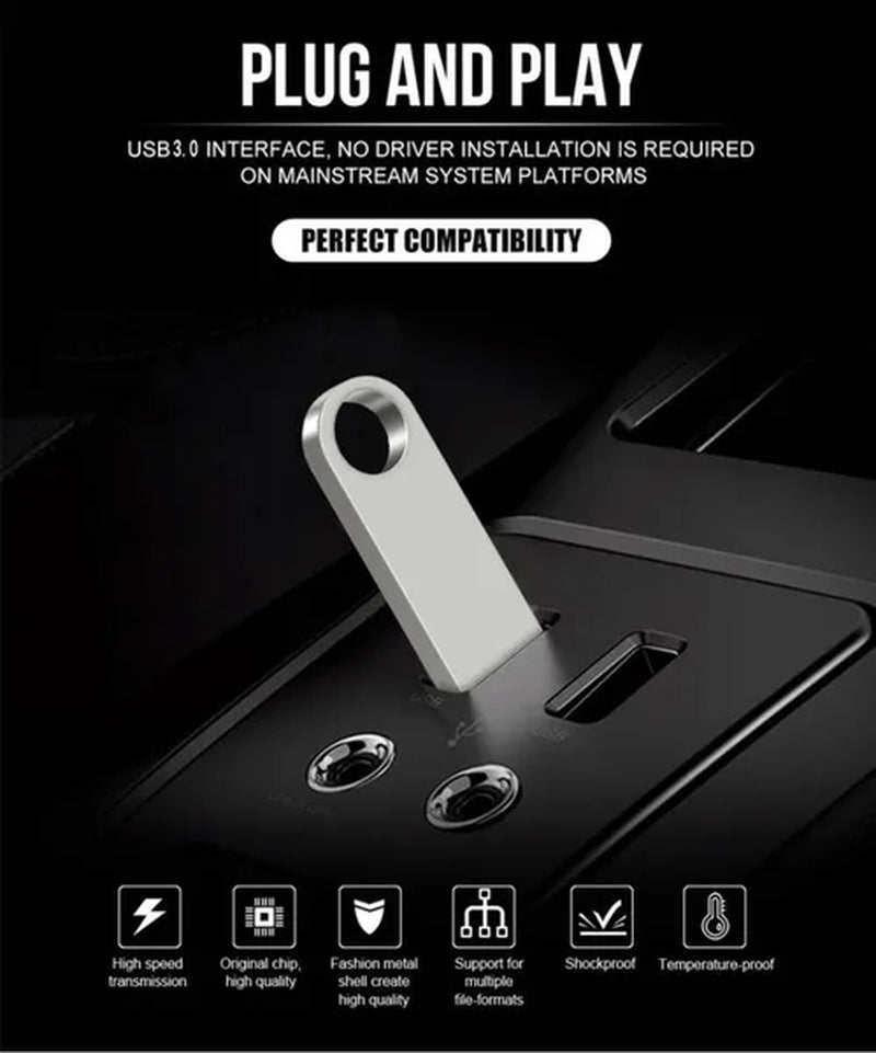 Pendrive 512GB Memory Stick 64GB 32GB 8GB Metal Usb Flash Drive 16GB 1GB Pen Drive 256GB Usb Stick 128GB for Computer/Laptop/Sound/Speaker/External Storage Data/Photo/Video/Music (Quantity: 1pcs)