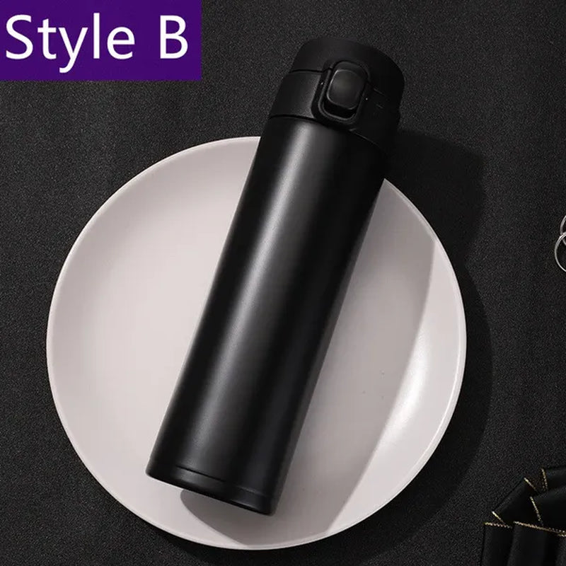Portable Vacuum Flask Insulated Water Bottle Leak-Proof Double-Walled Coated Flask Travel Coffee Mug car thermo mug