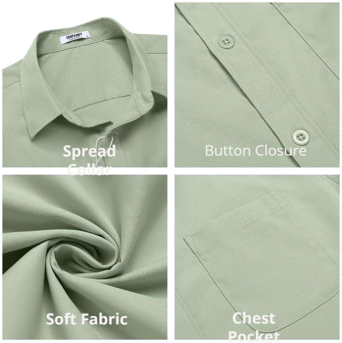 Mens Short Sleeve Casual Button down Shirts Summer Untucked Dress Shirts with Pocket