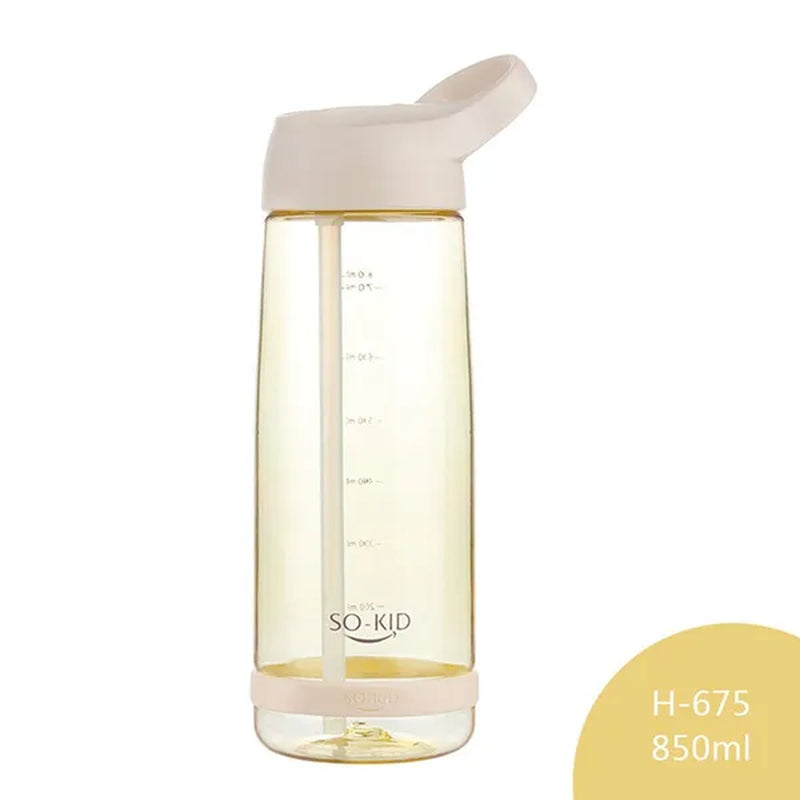 550/800/1000Ml Water Bottle with Straw, Portable Sports Shaking Bottle, Fitness Bottle, Children's Bottle, Baby Bottle