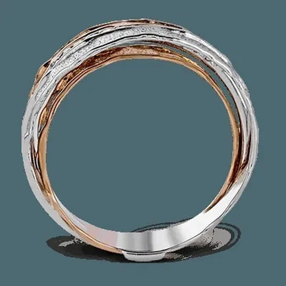 Delysia King Two-layer Zircon Ring