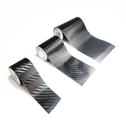 3M/10M 3D Carbon Fiber Car Sticker DIY Paste Protector Strip Car Door Sill Side Mirror Anti Scratch Tape Waterproof Protect Film