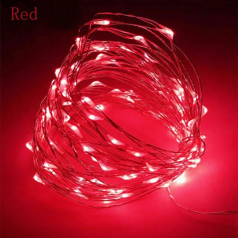 2020 1M - 10M LED Fairy String Lights Fairy Light Battery Operated For Christmas Xmas Party Home Decor LED Strings & Decoration Lights