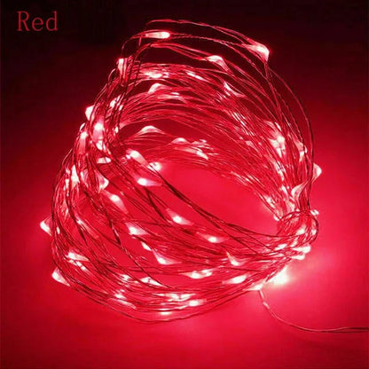 2020 1M - 10M LED Fairy String Lights Fairy Light Battery Operated For Christmas Xmas Party Home Decor LED Strings & Decoration Lights