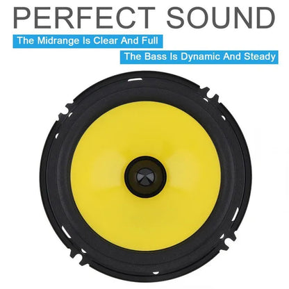 2Pcs 6 Inch 600W Full Range Frequency Car Audio Speaker Modified Heavy Mid-Bass Ultra-Thin Speaker Non-Destructive Installation