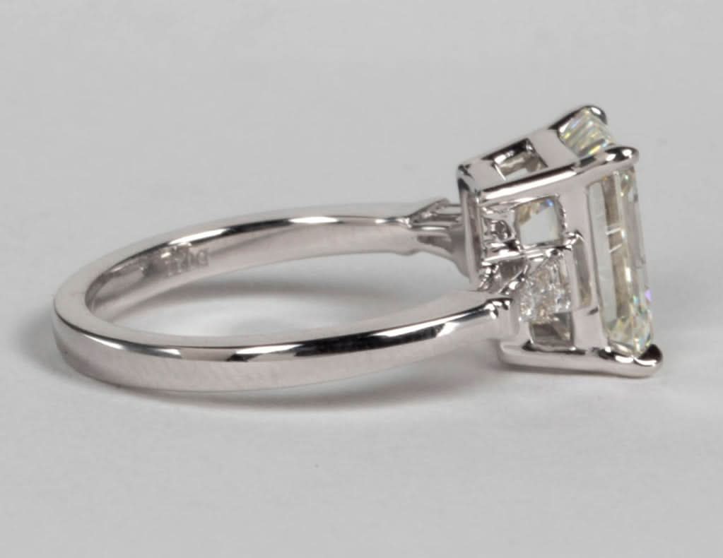 Classic Emerald Cut 4 Carat GIA Certified Diamond Engagement Ring