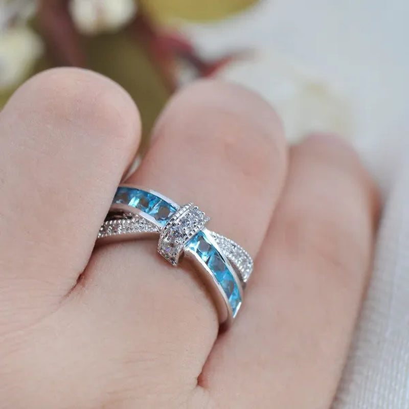 Trendy Women Rings with Brilliant Cubic Zirconia Luxury Engagement Rings Fashion Wedding Party Jewelry
