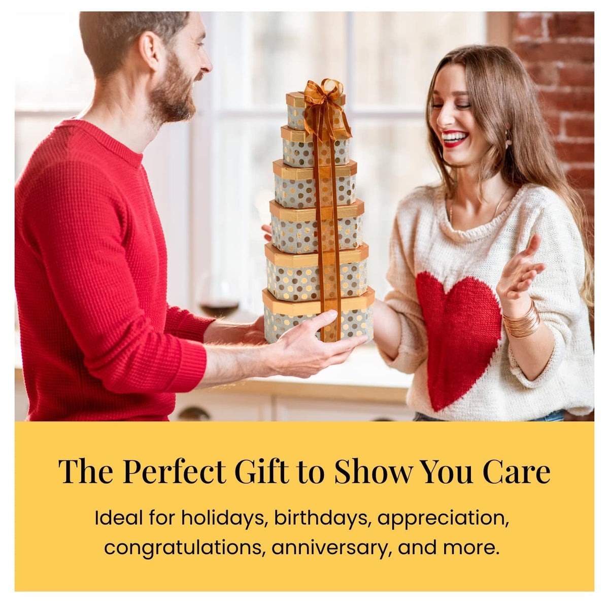 Gourmet Food Gift Basket Snack Gifts for Women, Men, Families, Delivery For, Appreciation, Chocolate, Thank You, Birthday, Corporate, Congratulations