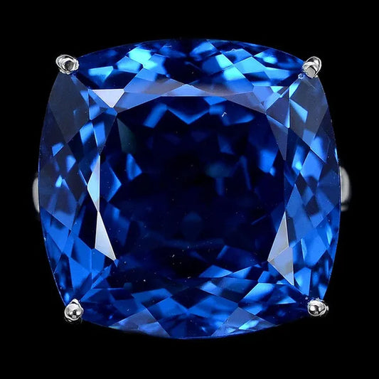 New CT Blue Sapphire  Wedding Rings Size5-10