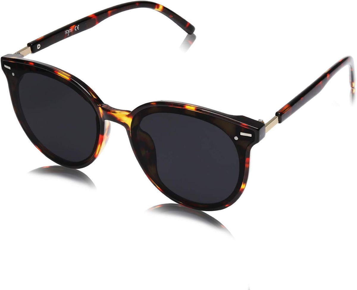 Sunglasses Womens Trendy 2024 Classic Round Retro Vintage Shades Large Frame Sunnies SJ2067