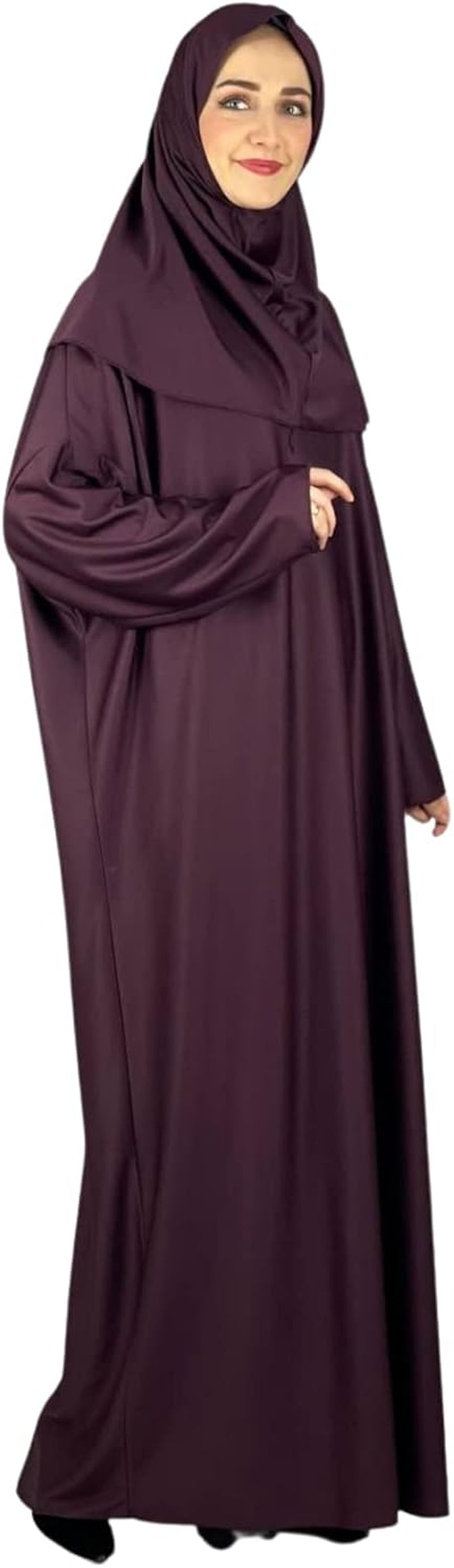 Women Prayer Clothes with Hijab Muslim Outfits Long Robe Abaya Turkish Islamic Dresses Dubai Kaftan with Rosary