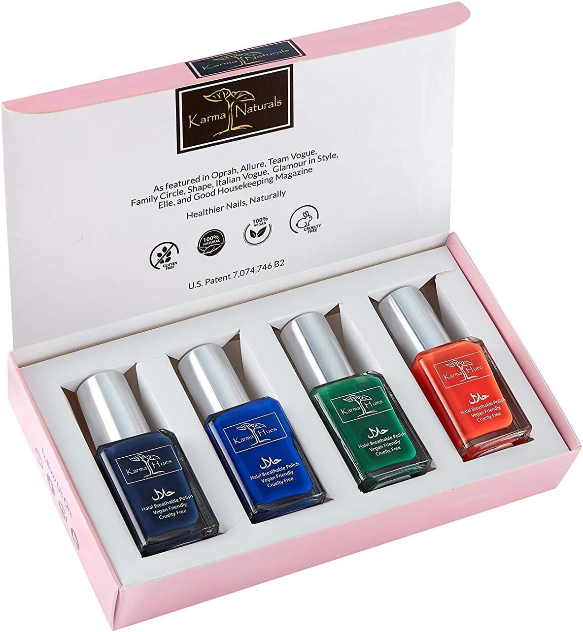 Beautiful Halal Nail Polish Set- Non-Toxic Nail Art, Vegan and Cruelty-Free Nail Paint
