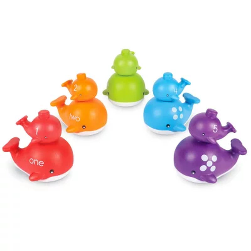 Learning Resources Snap-N-Learn Stacking Whales, Mixed Media